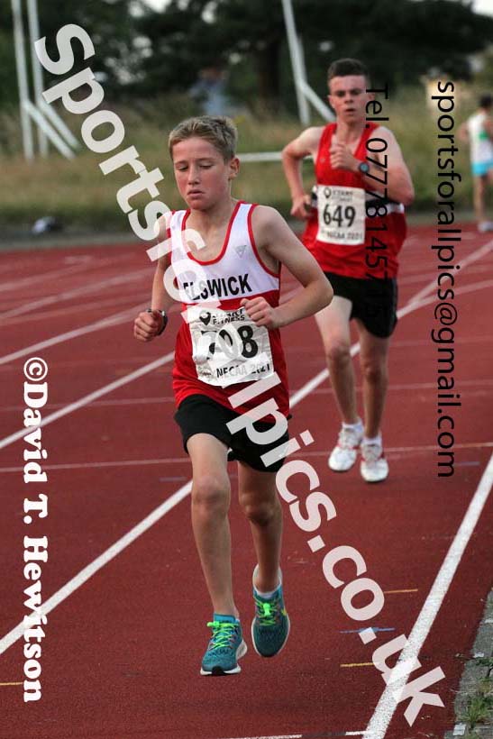 3000 metres, 2021 North East Grand Prix 6, Monkton, Wednesday, August 4th. Photo: David T. Hewitson/Sports for All Pics